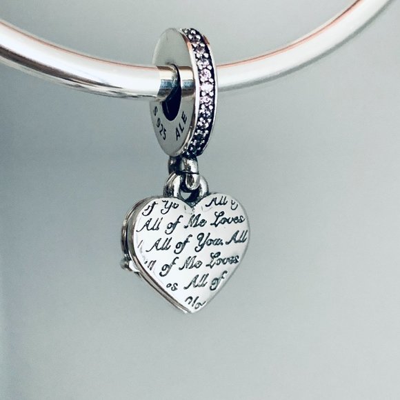 Pandora Heart & Mom Dangle Charm 799402C01 - Picture 8 of 8